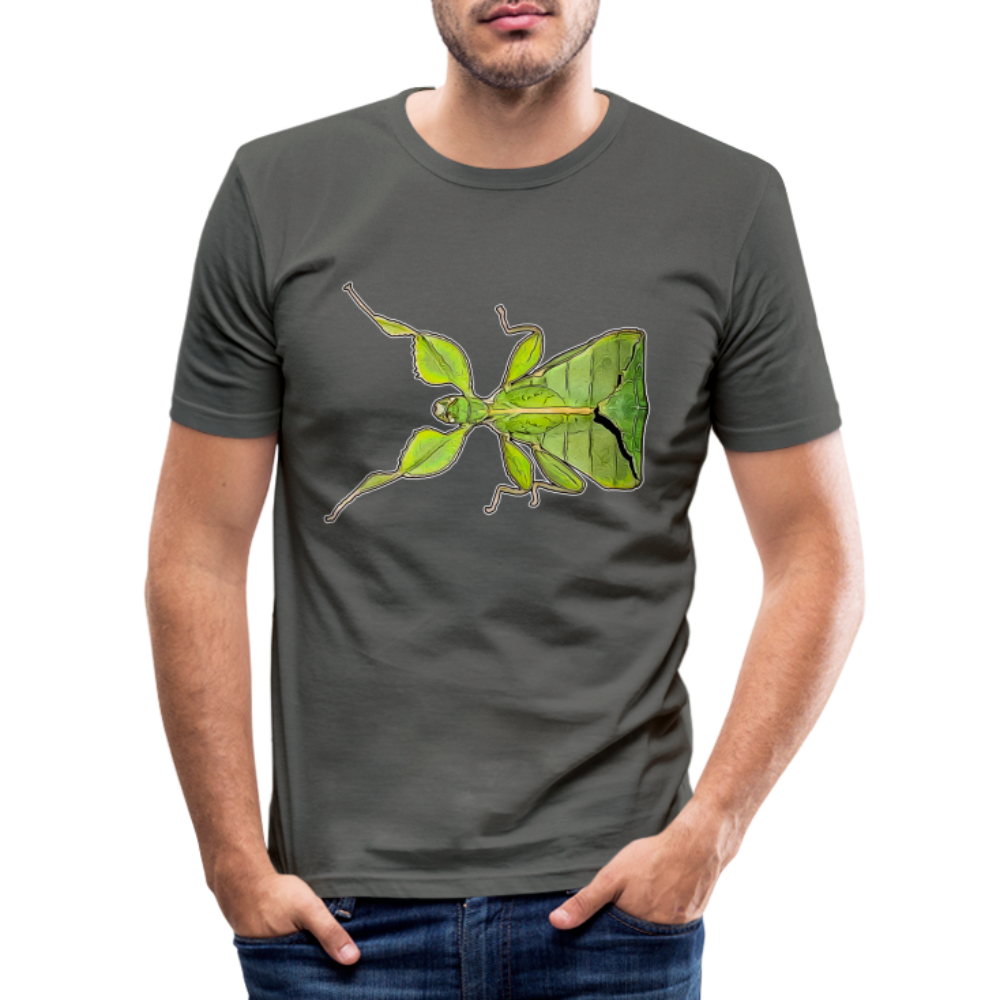 Männer Slim Fit T-Shirt Phyllium philippinicum female - Graphite