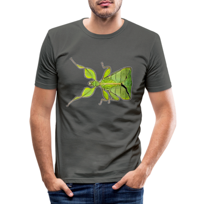 Männer Slim Fit T-Shirt Phyllium philippinicum female - Graphite