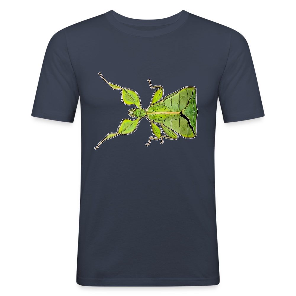 Männer Slim Fit T-Shirt Phyllium philippinicum female - Navy