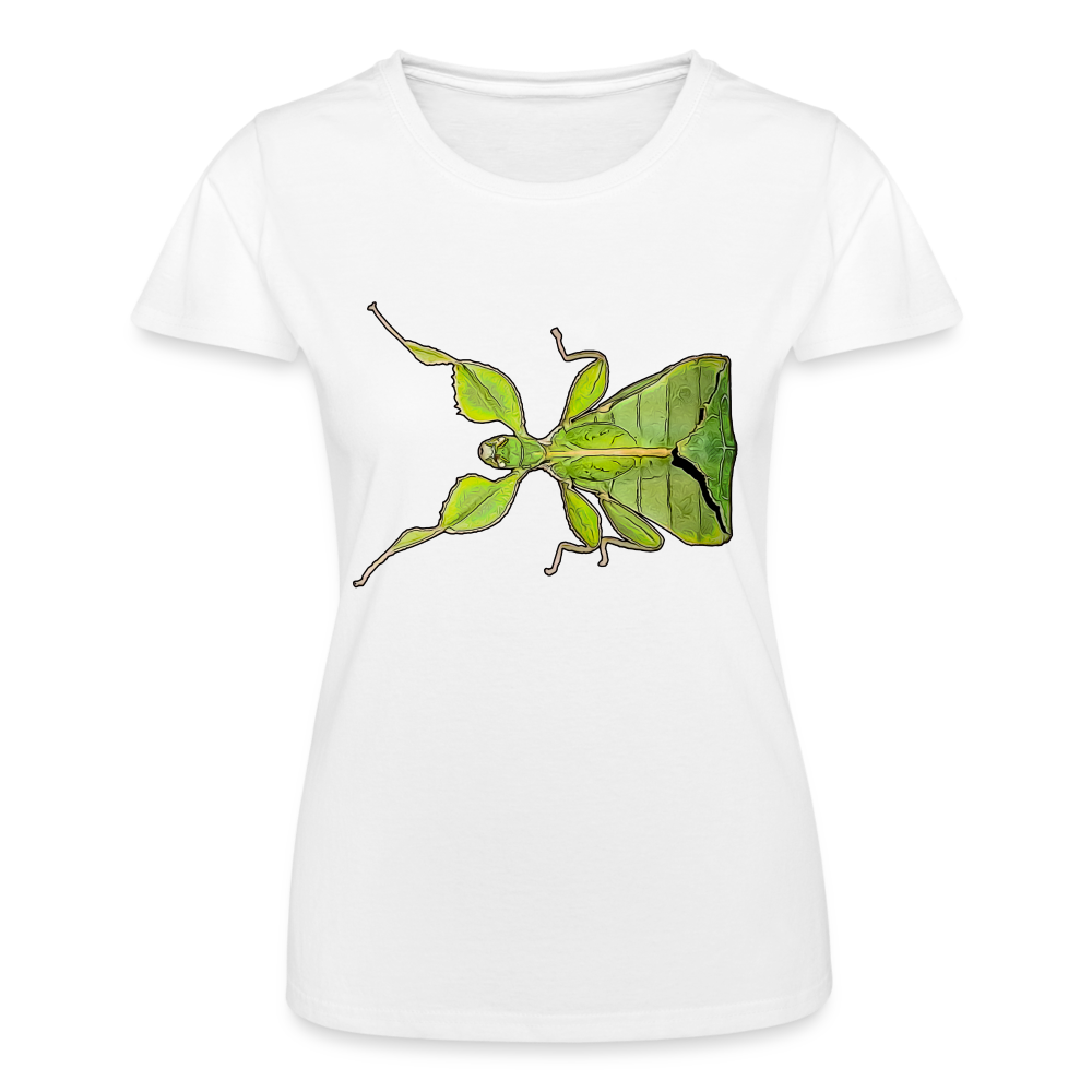 Frauen Fruit of the Loom T-Shirt Phyllium philippinicum female - weiß