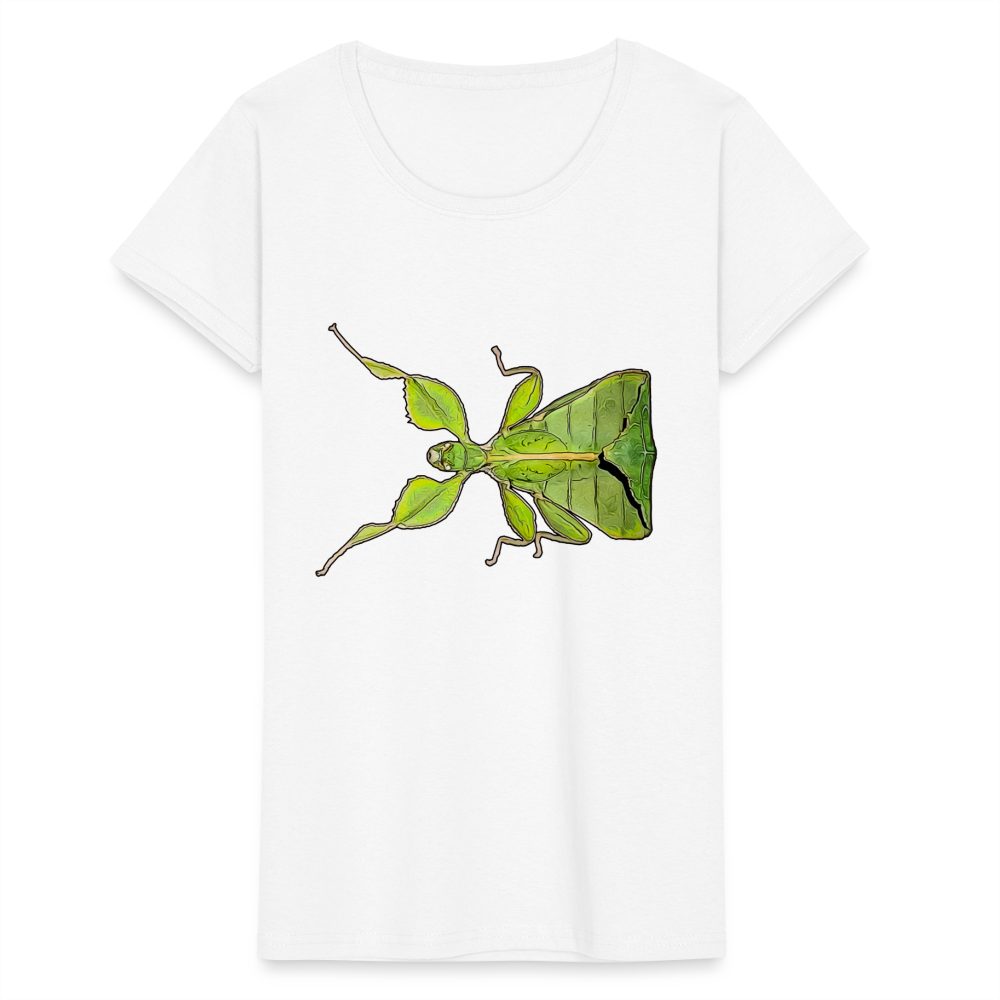 Frauen Fruit of the Loom T-Shirt Phyllium philippinicum female - weiß