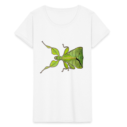 Frauen Fruit of the Loom T-Shirt Phyllium philippinicum female - weiß