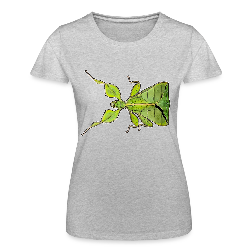 Frauen Fruit of the Loom T-Shirt Phyllium philippinicum female - Grau meliert