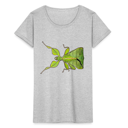 Frauen Fruit of the Loom T-Shirt Phyllium philippinicum female - Grau meliert