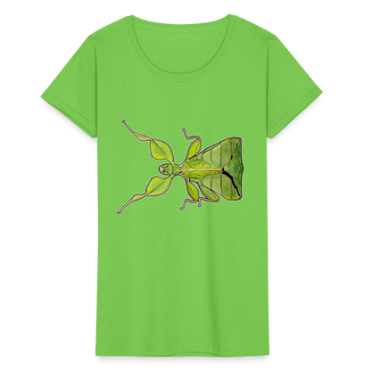 Frauen Fruit of the Loom T-Shirt Phyllium philippinicum female - Hellgrün