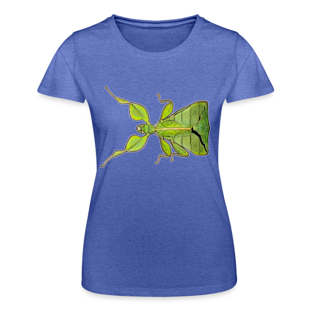 Frauen Fruit of the Loom T-Shirt Phyllium philippinicum female - Blau meliert