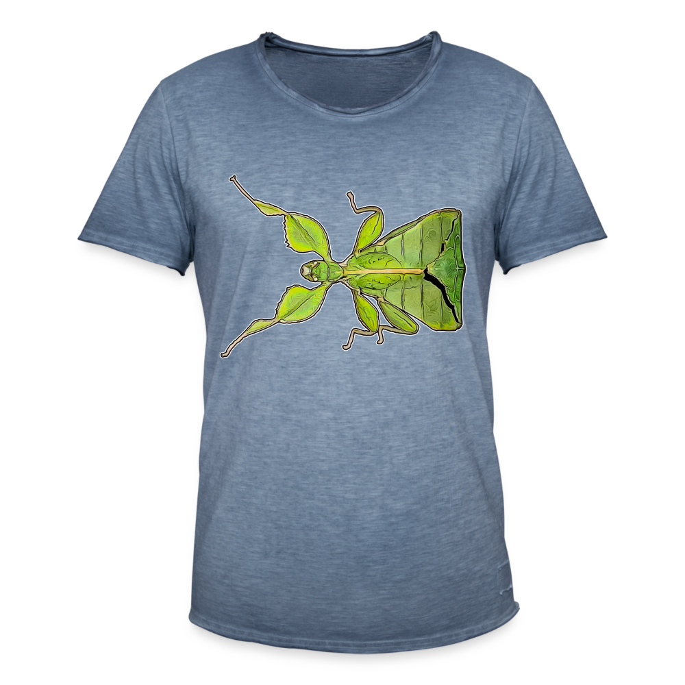 Männer Vintage T-Shirt Phyllium philippinicum female - Vintage Denim