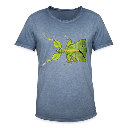 Männer Vintage T-Shirt Phyllium philippinicum female - Vintage Denim