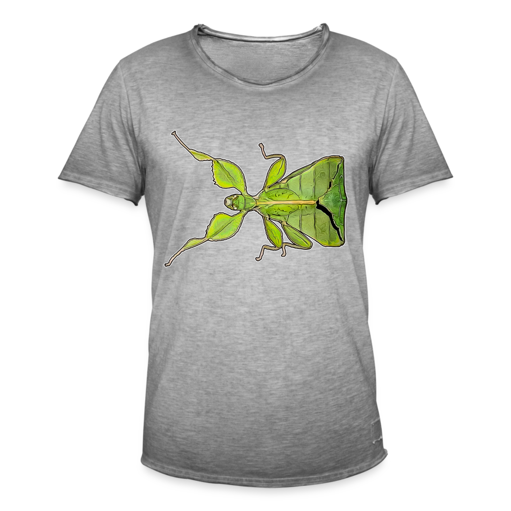 Männer Vintage T-Shirt Phyllium philippinicum female - Vintage Grau