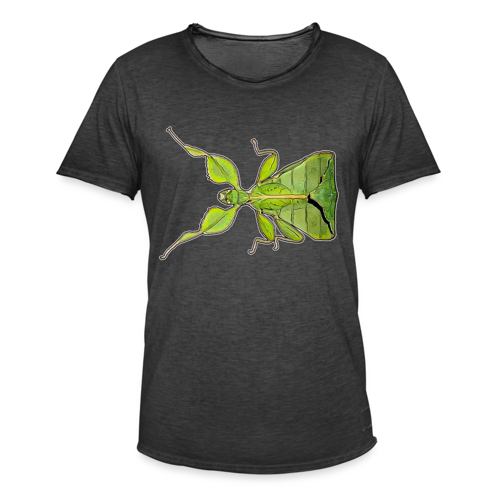 Männer Vintage T-Shirt Phyllium philippinicum female - Vintage Schwarz