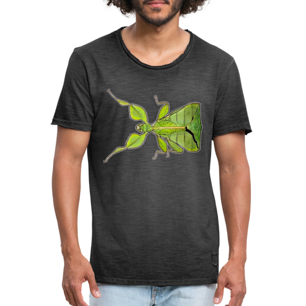 Männer Vintage T-Shirt Phyllium philippinicum female - Vintage Schwarz