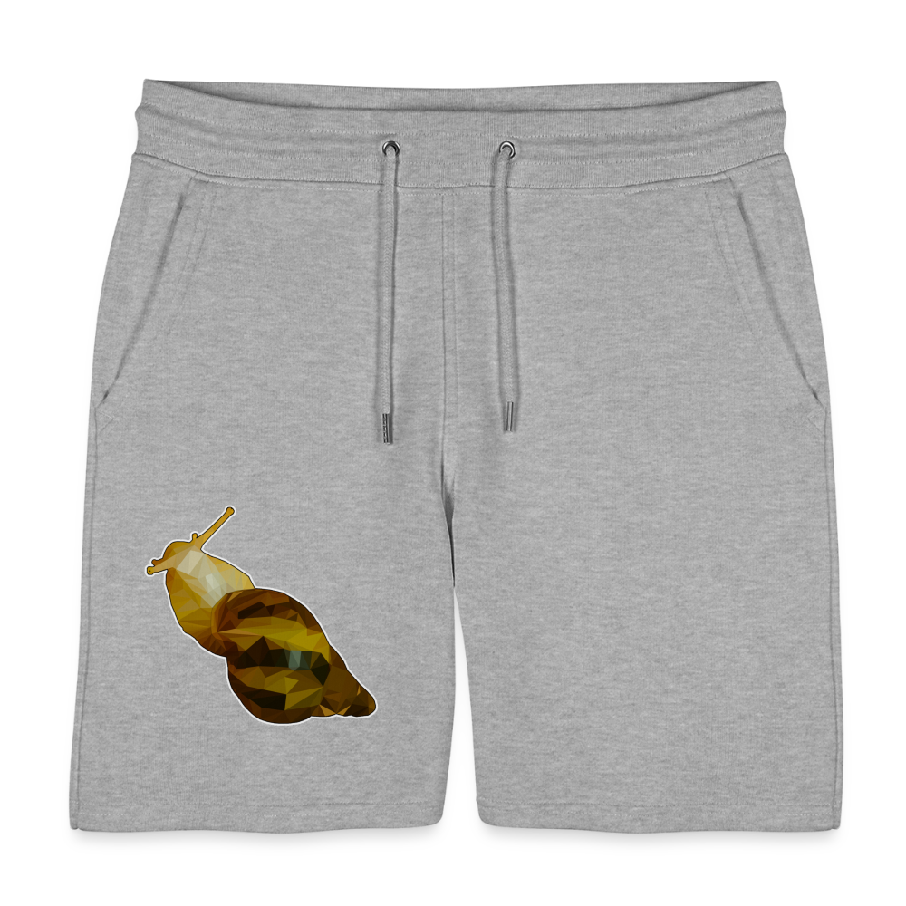 Unisex Stanley & Stella Joggingshorts Achatina reticulata Low Poly - Grau meliert