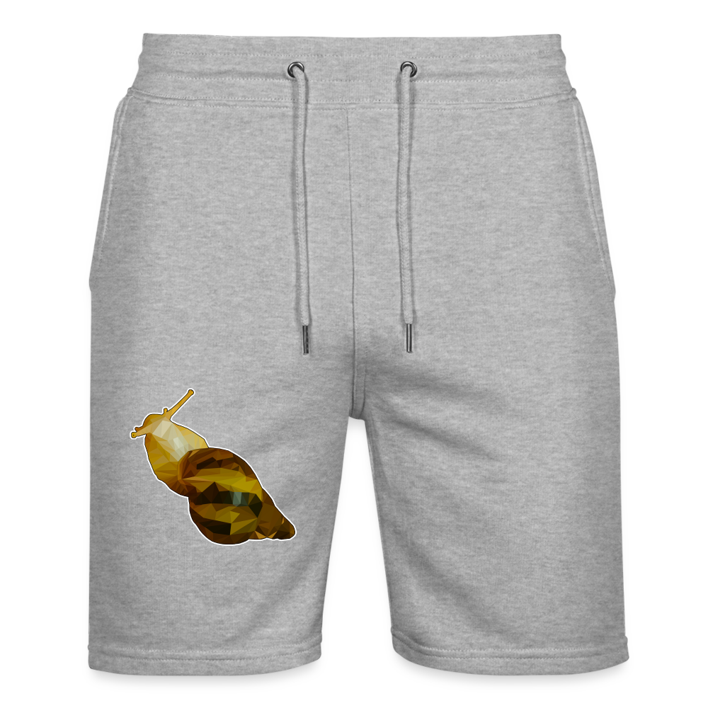 Unisex Stanley & Stella Joggingshorts Achatina reticulata Low Poly - Grau meliert