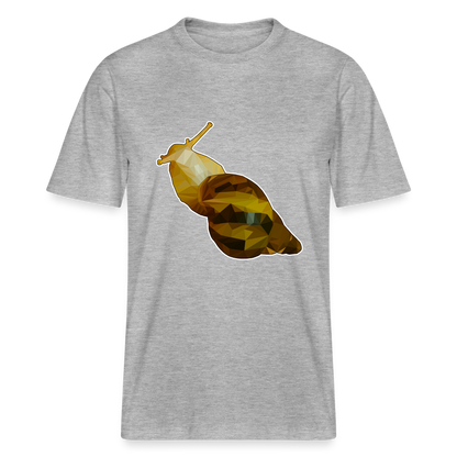 Unisex Stanley & Stella Bio-T-Shirt Achatina reticulata Low Poly - Grau meliert