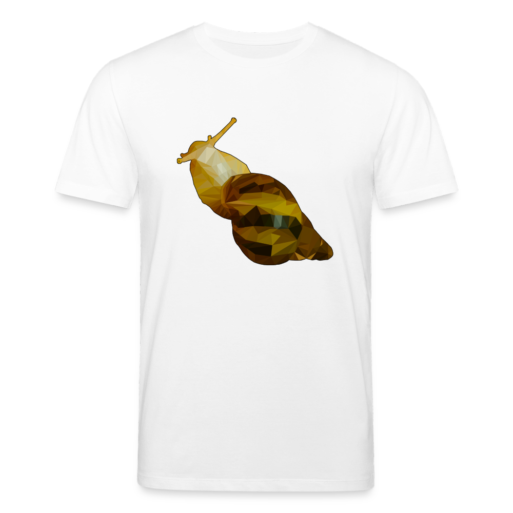 Männer Stanley & Stella Bio-T-Shirt Achatina reticulata Low Poly - weiß