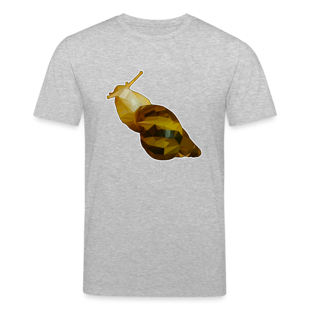 Männer Stanley & Stella Bio-T-Shirt Achatina reticulata Low Poly - Grau meliert