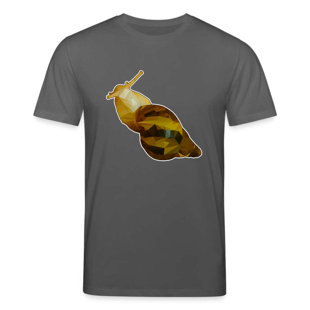 Männer Stanley & Stella Bio-T-Shirt Achatina reticulata Low Poly - Anthrazit