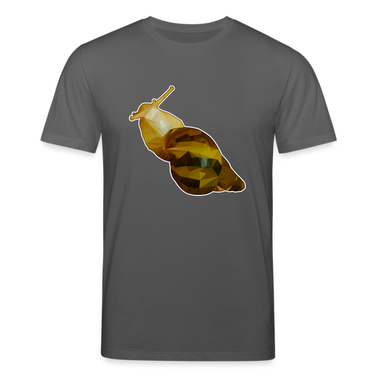 Männer Stanley & Stella Bio-T-Shirt Achatina reticulata Low Poly - Anthrazit