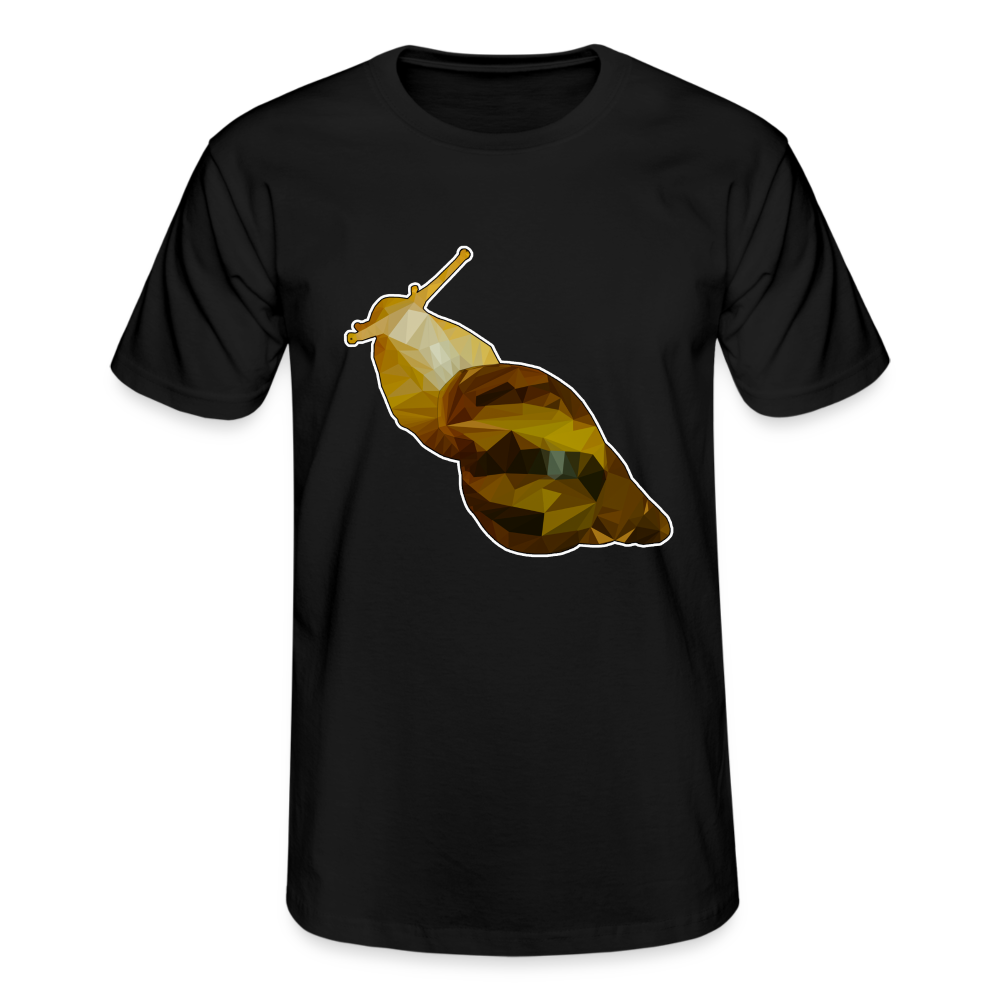 Männer Fruit of the LoomnT-Shirt Achatina reticulata Low Poly - Schwarz