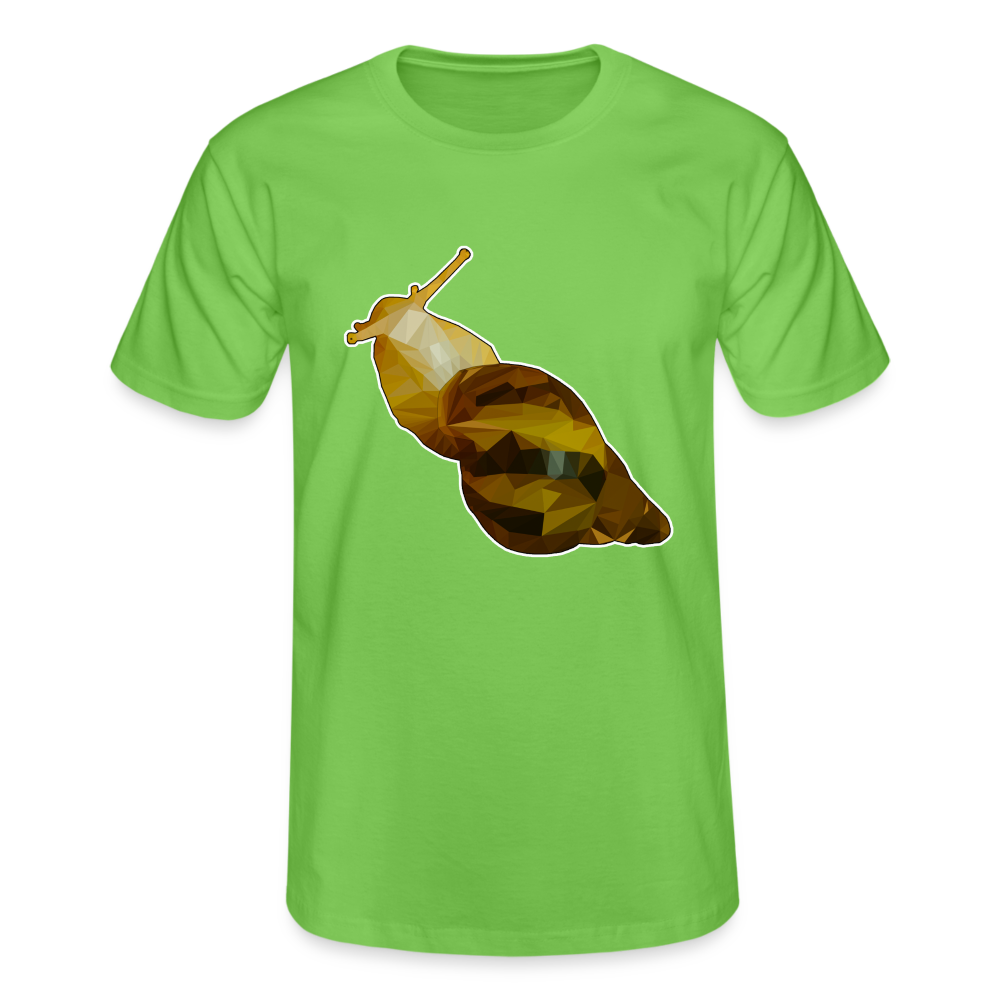 Männer Fruit of the LoomnT-Shirt Achatina reticulata Low Poly - Hellgrün