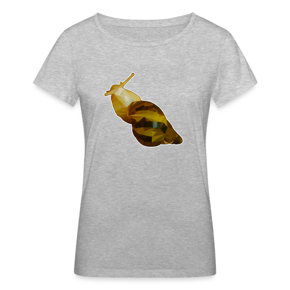 Frauen Stanley & Stella Bio-T-Shirt Achatina reticulata Low Poly - Grau meliert