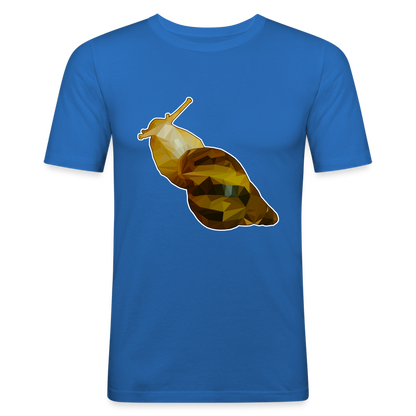 Männer Slim Fit T-Shirt Achatina reticulata Low Poly - Königsblau