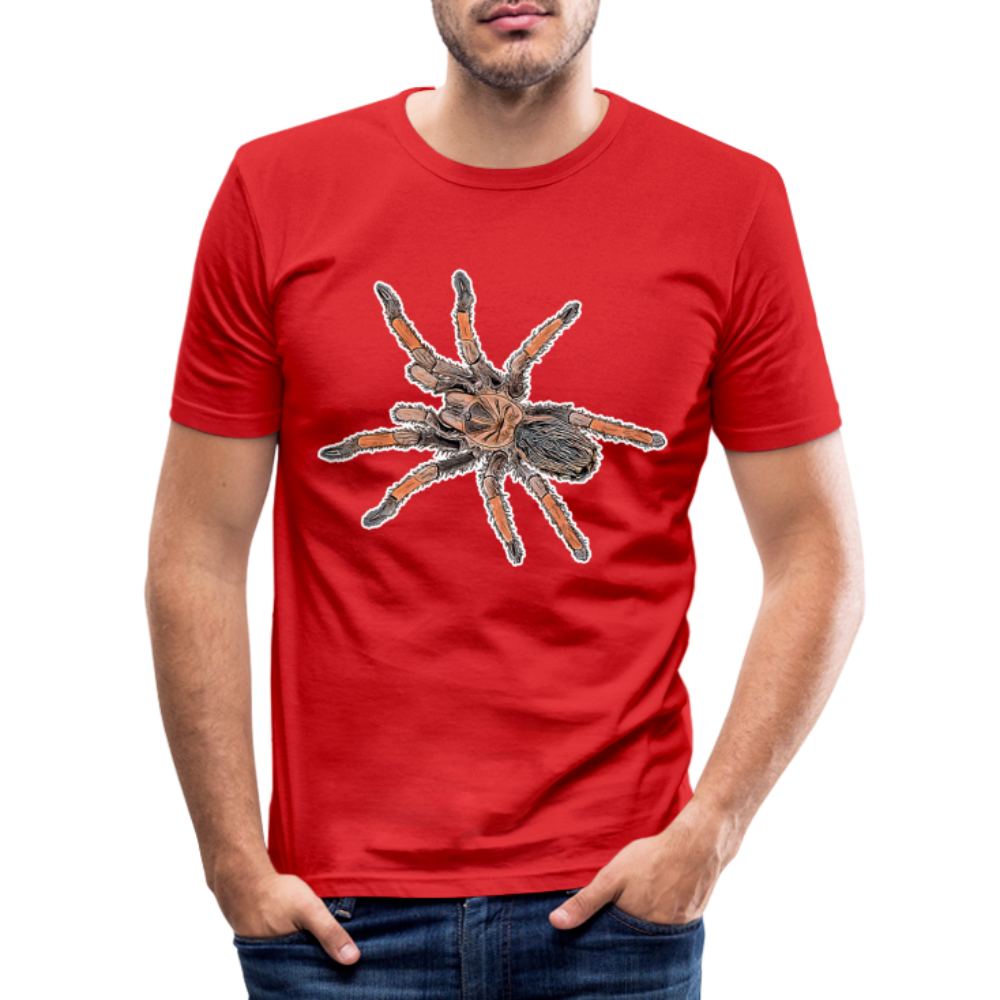 Männer Slim Fit T-Shirt Brachypelma emilia - Rot