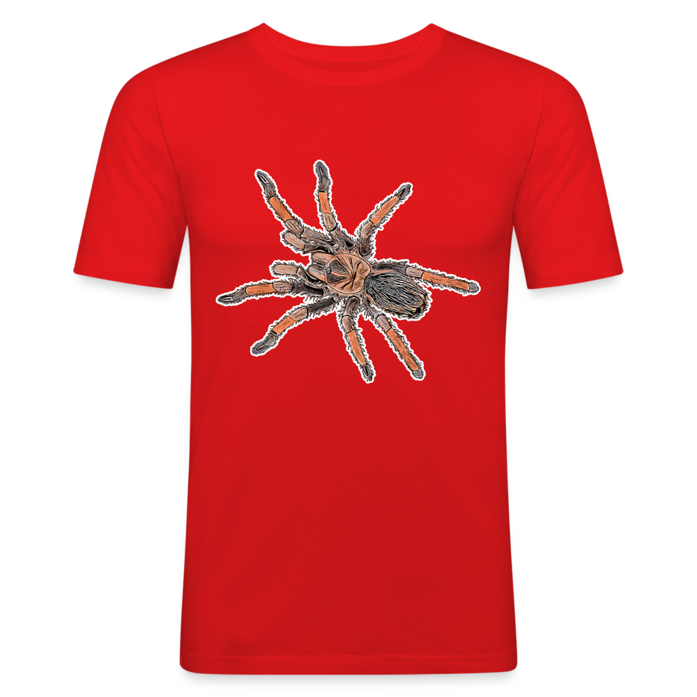 Männer Slim Fit T-Shirt Brachypelma emilia - Rot