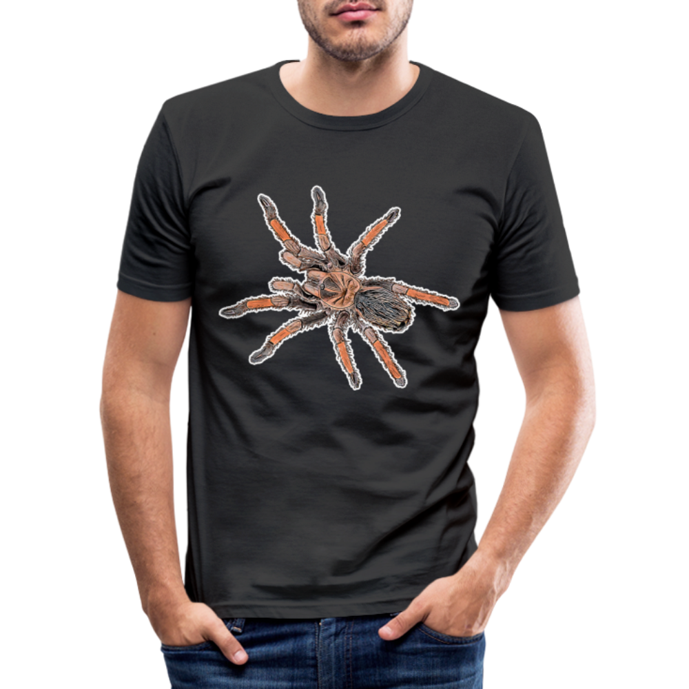 Männer Slim Fit T-Shirt Brachypelma emilia - Schwarz