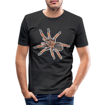 Männer Slim Fit T-Shirt Brachypelma emilia - Schwarz