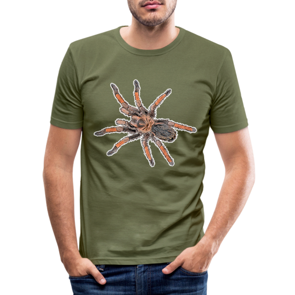 Männer Slim Fit T-Shirt Brachypelma emilia - khaki Grün