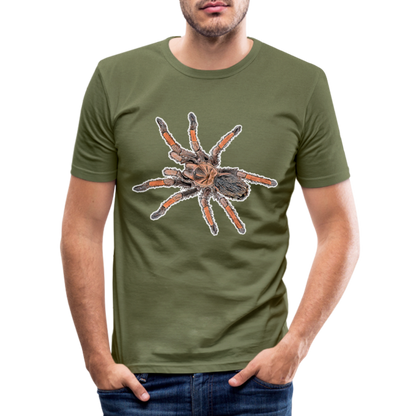 Männer Slim Fit T-Shirt Brachypelma emilia - khaki Grün