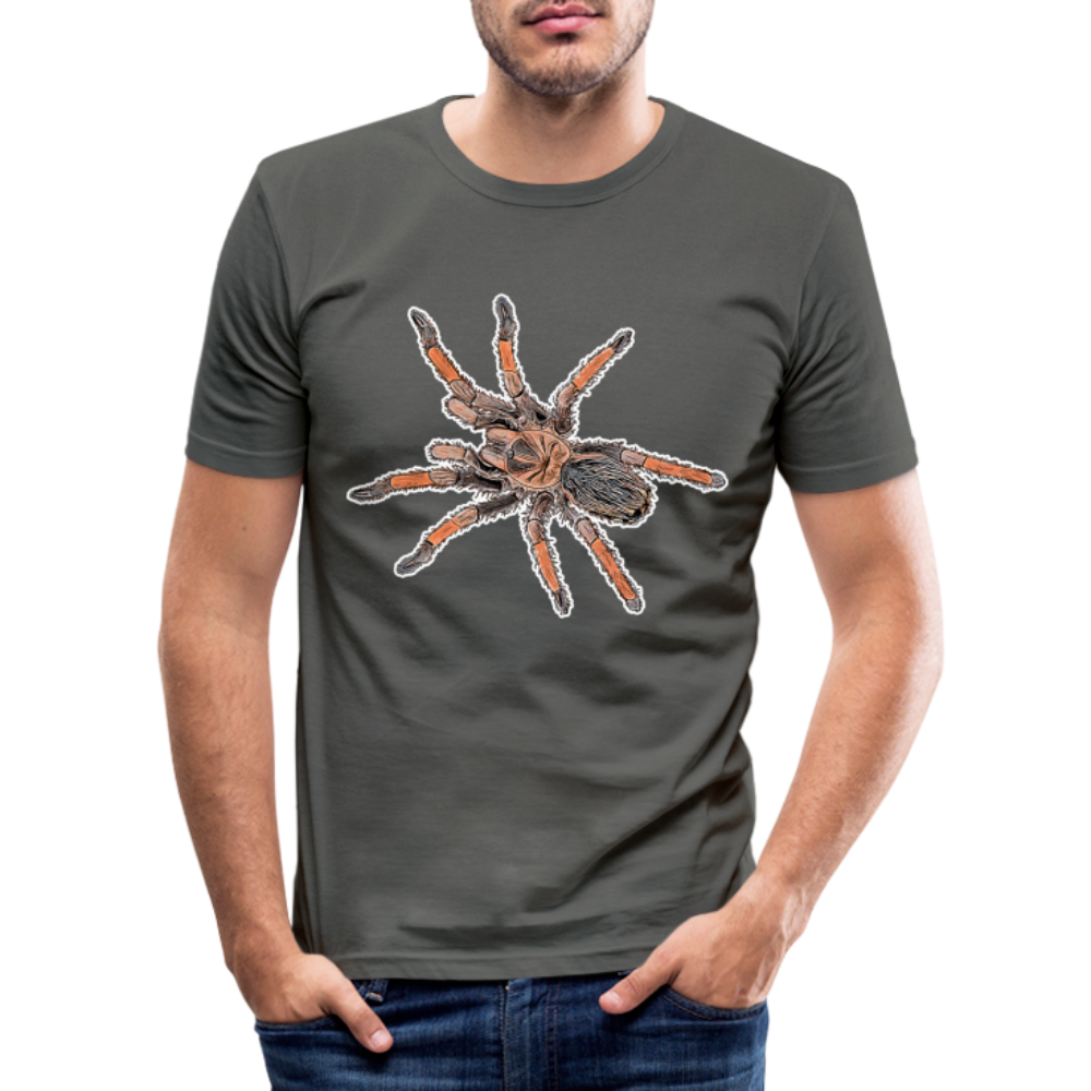 Männer Slim Fit T-Shirt Brachypelma emilia - Graphite