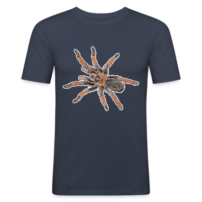 Männer Slim Fit T-Shirt Brachypelma emilia - Navy