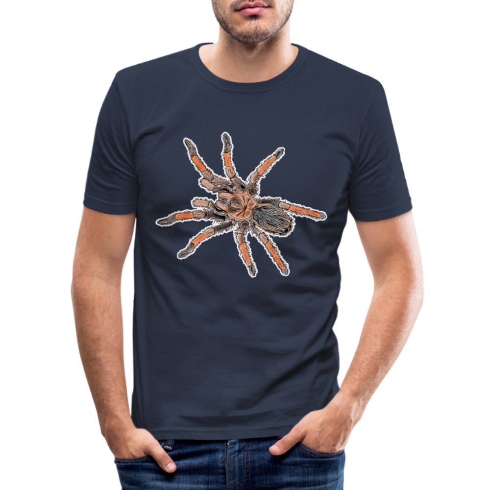Männer Slim Fit T-Shirt Brachypelma emilia - Navy