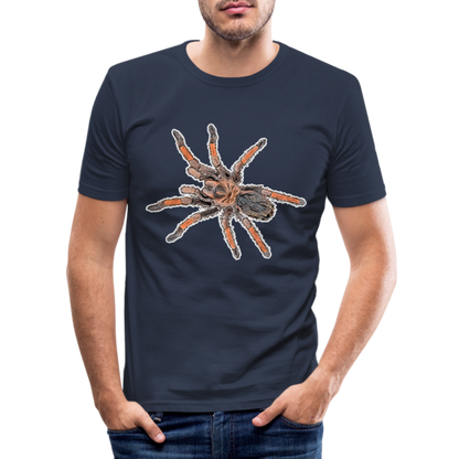 Männer Slim Fit T-Shirt Brachypelma emilia - Navy