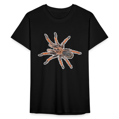 Männer Fruit of the Loom T-Shirt Brachypelma emilia - Schwarz