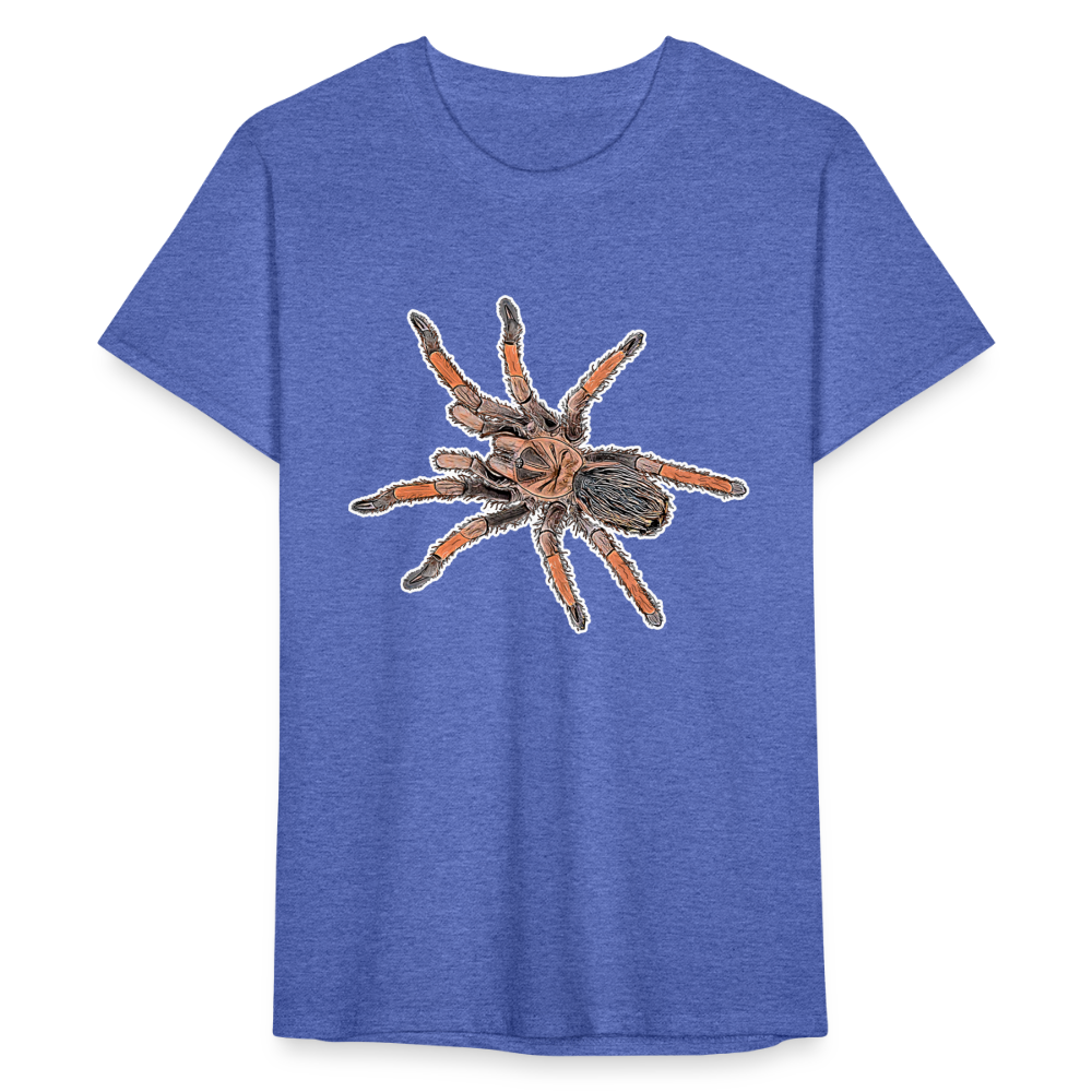 Männer Fruit of the Loom T-Shirt Brachypelma emilia - Blau meliert