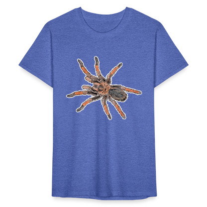 Männer Fruit of the Loom T-Shirt Brachypelma emilia - Blau meliert
