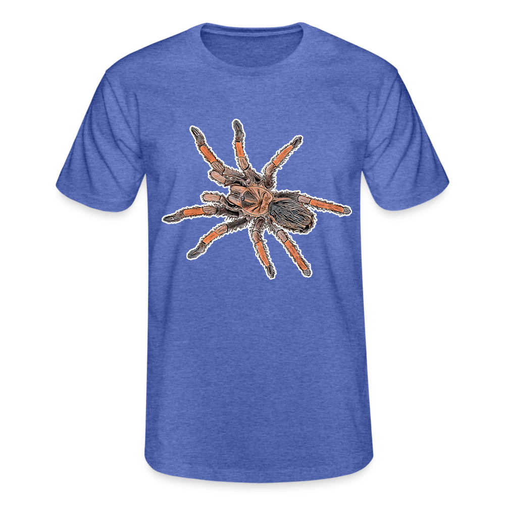 Männer Fruit of the Loom T-Shirt Brachypelma emilia - Blau meliert