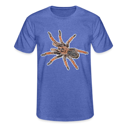 Männer Fruit of the Loom T-Shirt Brachypelma emilia - Blau meliert