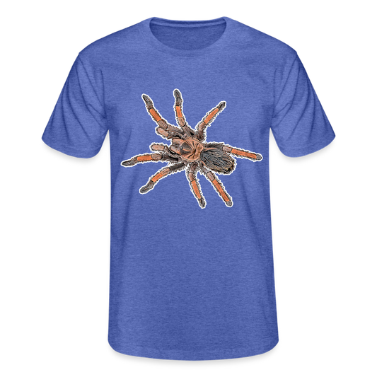 Männer Fruit of the Loom T-Shirt Brachypelma emilia - Blau meliert