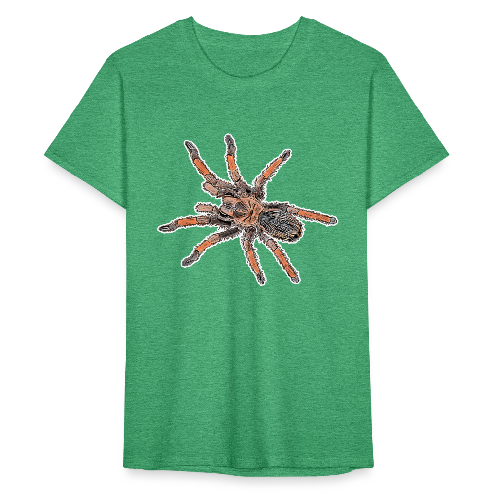 Männer Fruit of the Loom T-Shirt Brachypelma emilia - Grün meliert