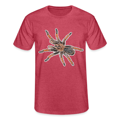 Männer Fruit of the Loom T-Shirt Brachypelma emilia - Rot meliert