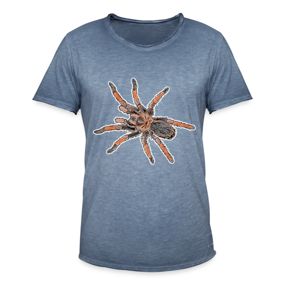 Männer Vintage T-Shirt Brachypelma emilia - Vintage Denim