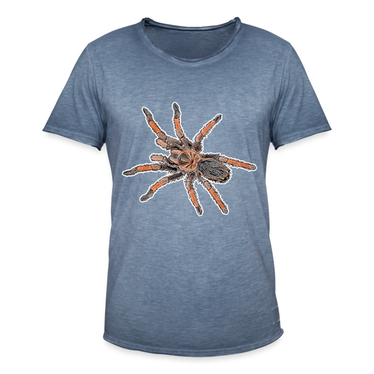 Männer Vintage T-Shirt Brachypelma emilia - Vintage Denim