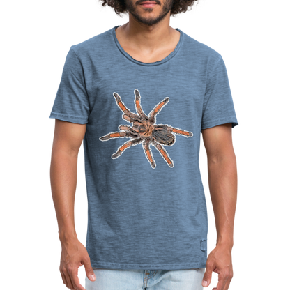 Männer Vintage T-Shirt Brachypelma emilia - Vintage Denim