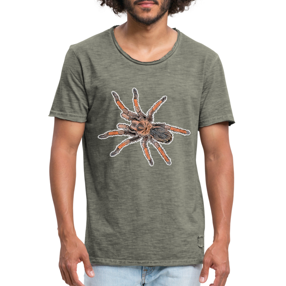 Männer Vintage T-Shirt Brachypelma emilia - Vintage Khaki