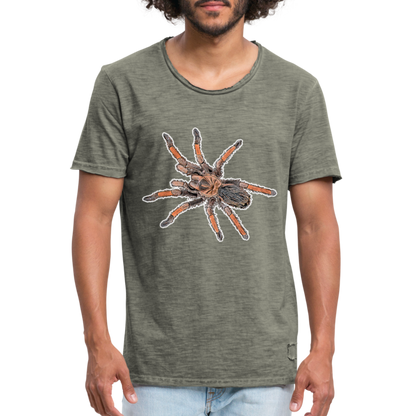 Männer Vintage T-Shirt Brachypelma emilia - Vintage Khaki