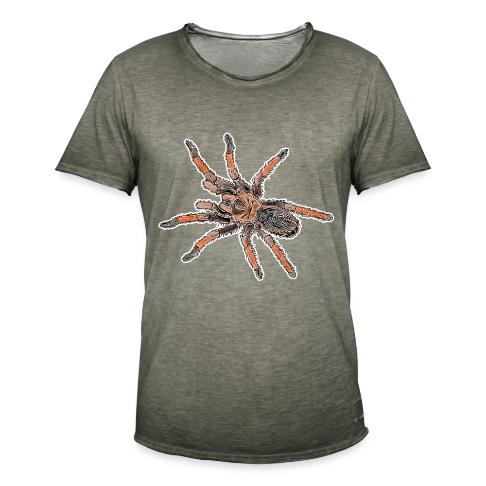 Männer Vintage T-Shirt Brachypelma emilia - Vintage Khaki
